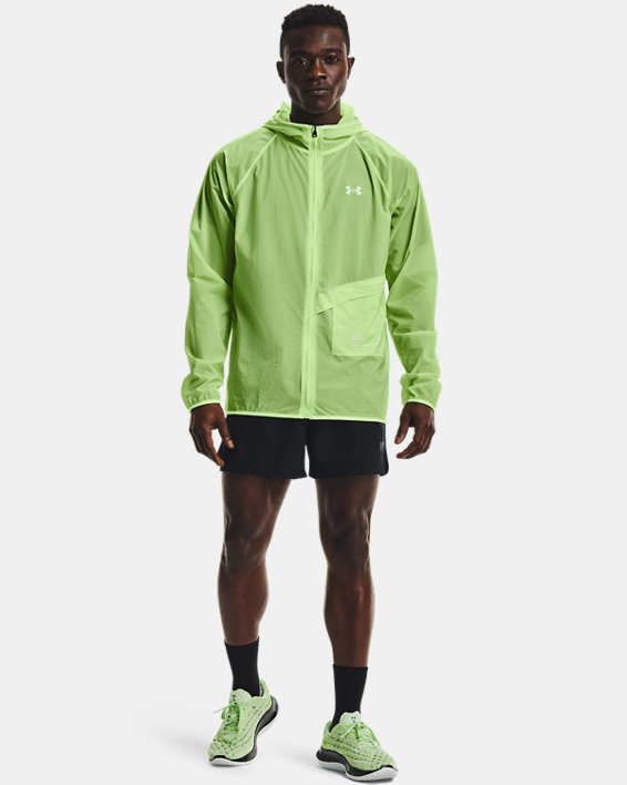 Men's UA Qualifier Storm Packable Jacket, Green, pdpMainDesktop image number 2